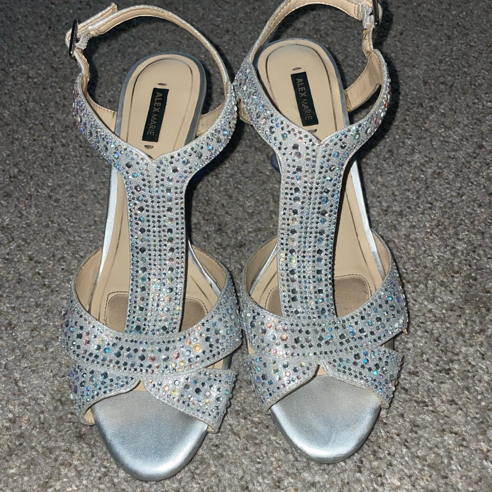 Silver Alex Marie formal high heels